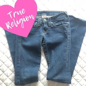True Religion Billy Green Button Jeans